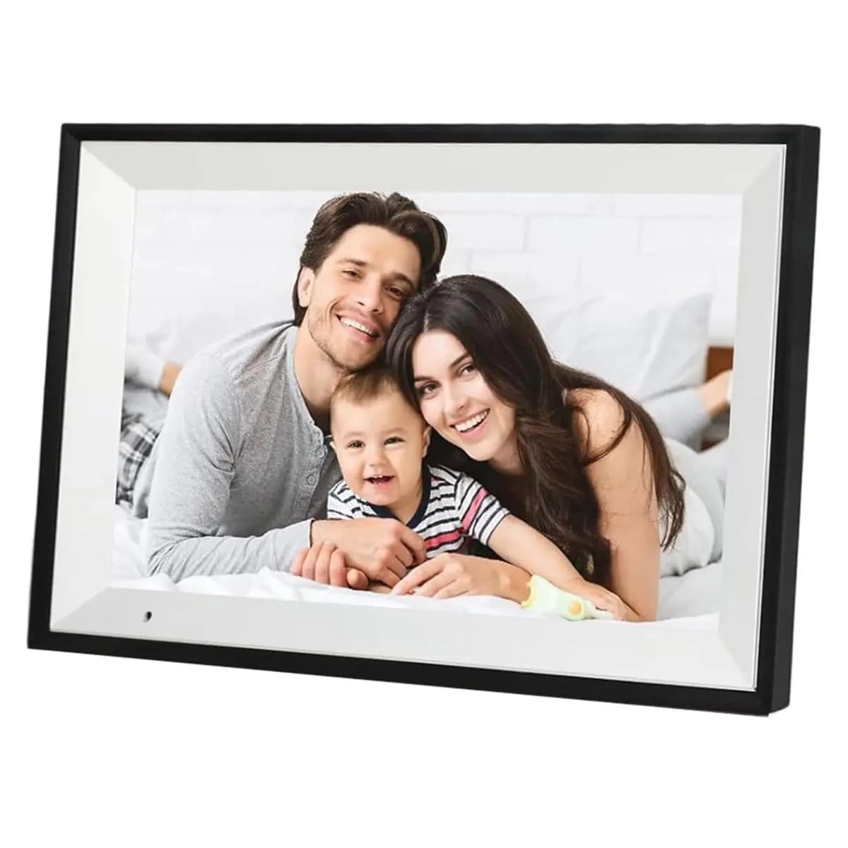 Cornice Digitale A003, Cornice Fotografica da 10.1 Pollici con Schermo Touch IPS HD 1280x800, Memoria da 32GB per Condividere Foto Tramite APP