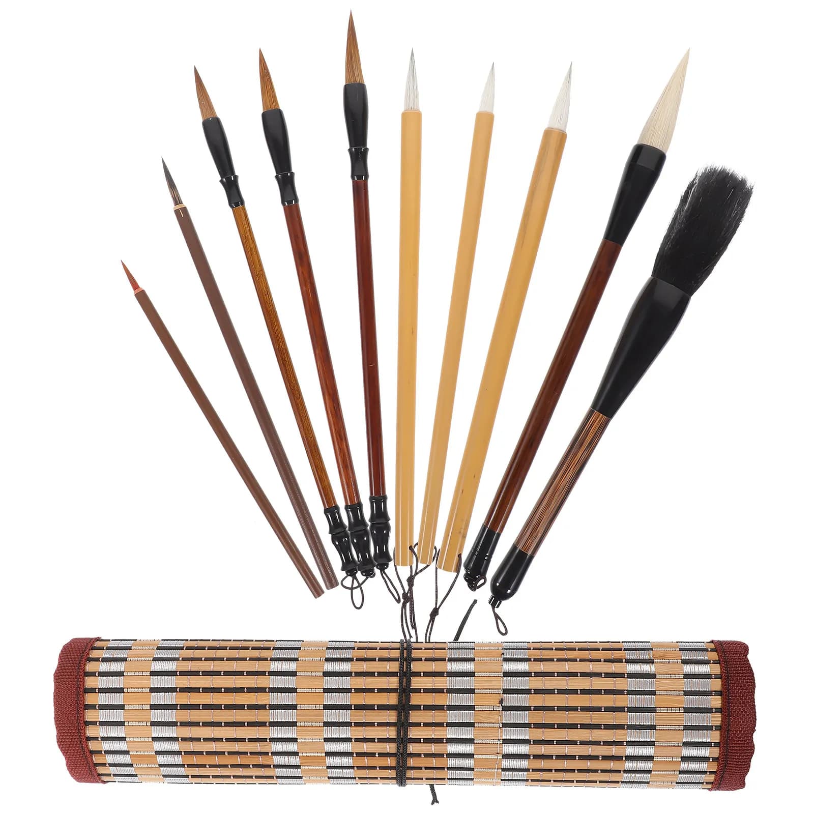 1Set Chinese Calligraphy Brush Set Traditional Ink Pens for Precise Control and Longevity Calligraphy Brush Chinese Art Supplies