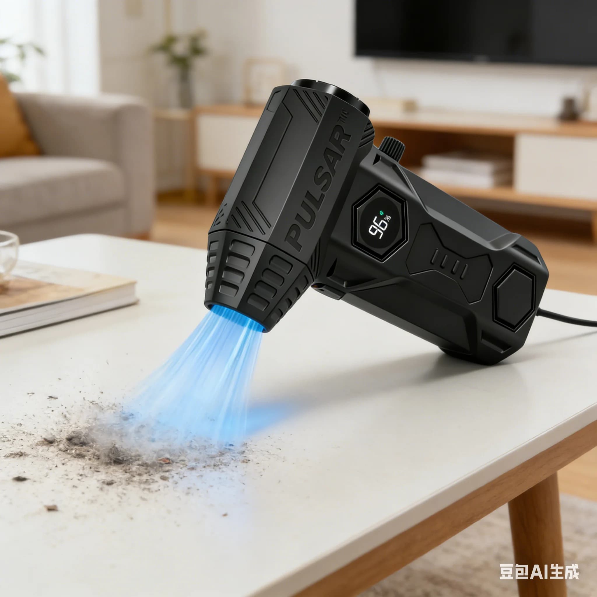 X11Pro Mini Turbo Jet Blower 990000RPM Senza Spazzole 10000mAh Soffiatore d'Aria Wireless con Kit Aspirazione per Pulizia Auto e PC