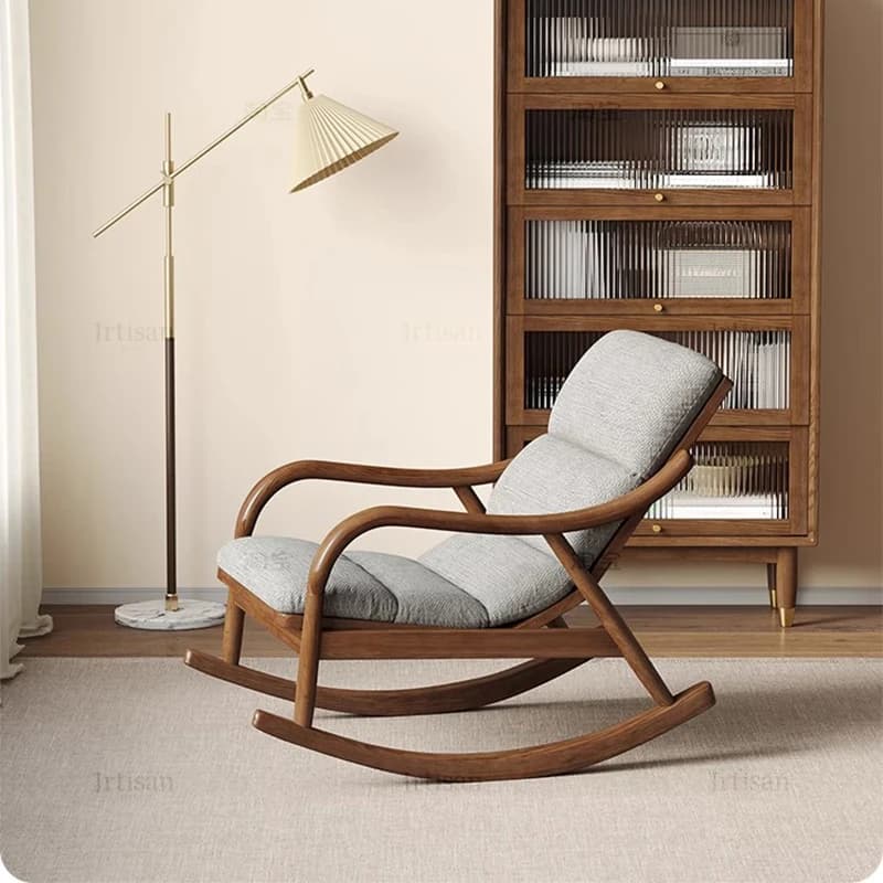 Sedie da soggiorno a dondolo con braccioli Sedie da camera da letto reclinabili mobili da gioco moderne Lettura di lusso Comodi mobili per la casa Fauteuil