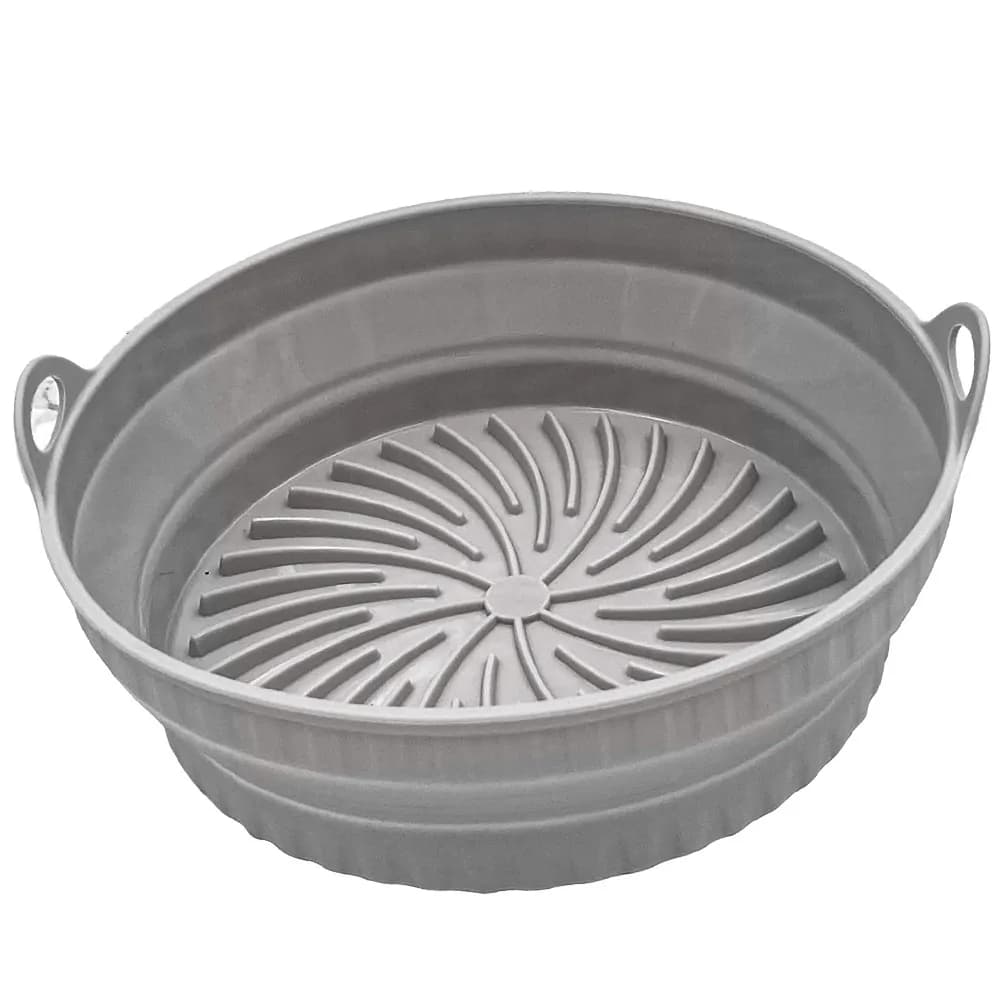 Tappetino in Silicone Antiaderente per Friggitrice ad Aria, Riutilizzabile e Resistente al Calore, Accessorio per Cestello Friggitrice ad Aria Domestica