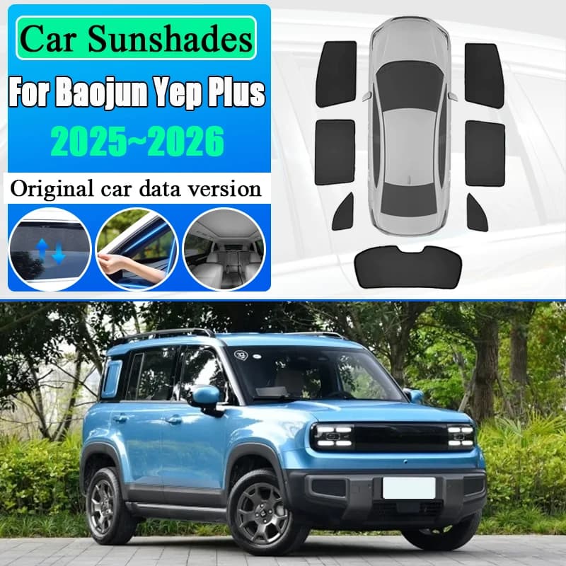 Isolamento Termico per Chevrolet Spark EUV Baojun Yep Plus 2025 2026, Parasole per Parabrezza e Finestrini Laterali, Accessori Auto