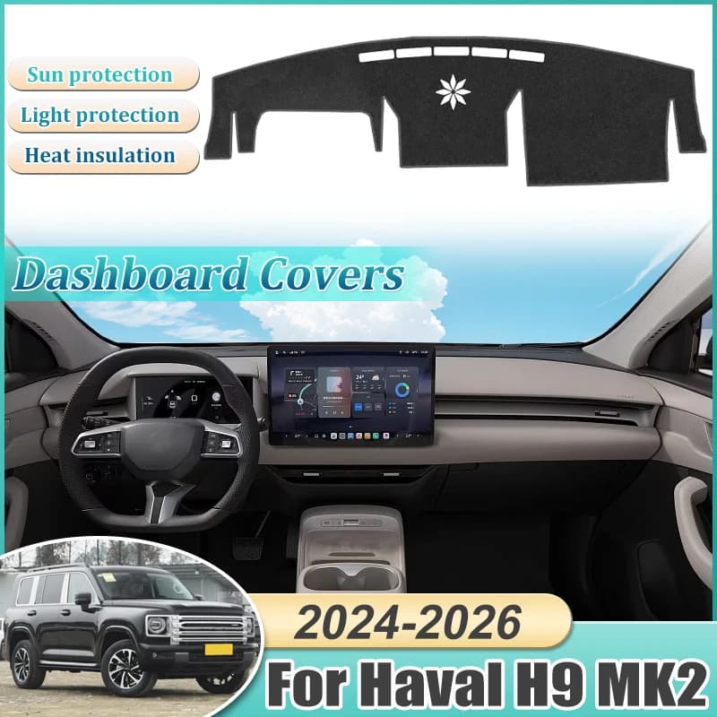 Car Dashboard Pad Cover for GWM Haval H9 MK2 II 2024 2025 2026 Liner Anti-Slip Zerbino Sunset Dash Zerbino Part Carpet Accessories