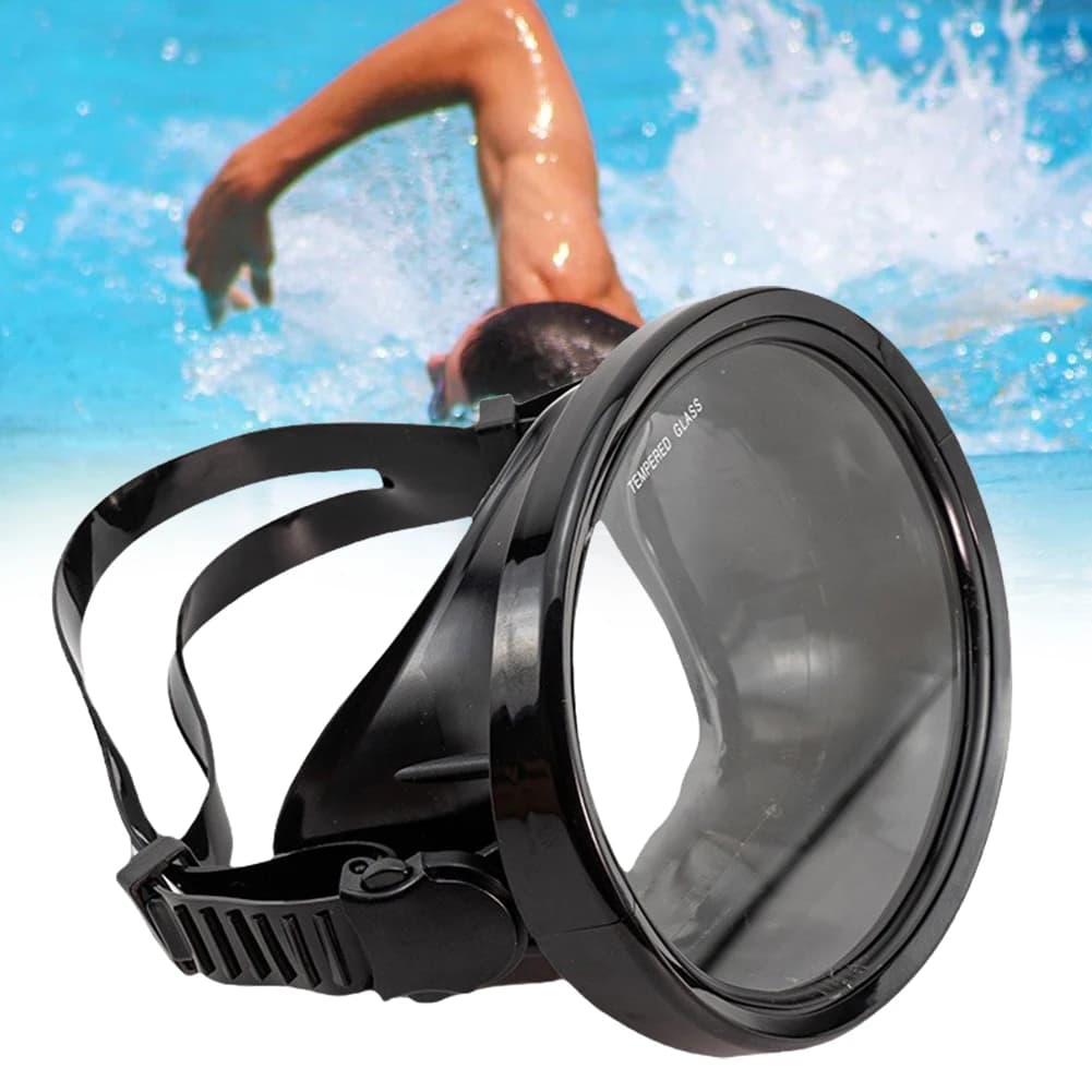 Underwater mask Oval for underwater fishing, Anti-foging, Singular lens, Anti-loss, Adjustable underwater hoops for Swimming and Snorkeling