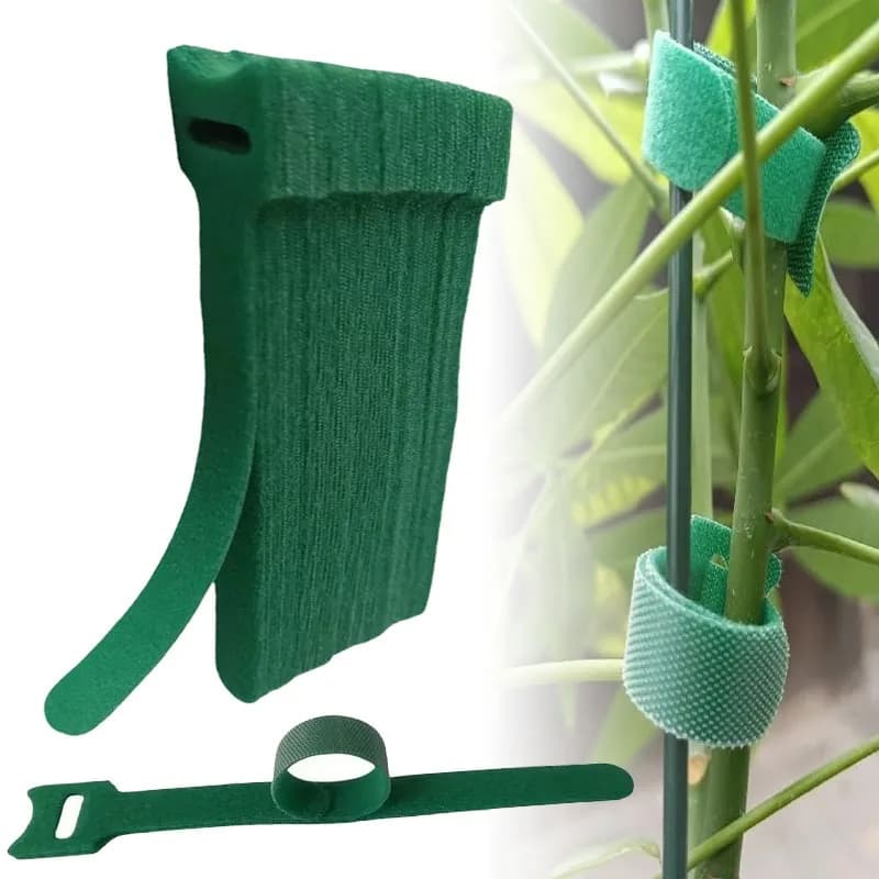 Garden Plant Binding Belt Reusable Nylon Plant Ties Non-Slip Tie Loop Adjustable Plant Support Fastener Tape for Garden Tool