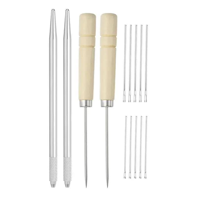 Kit di Strumenti per l'Infoltimento dei Capelli ABIY: Aghi per Infoltimento 0.6mm/0.8mm, Punte e Uncinetti per Parrucche