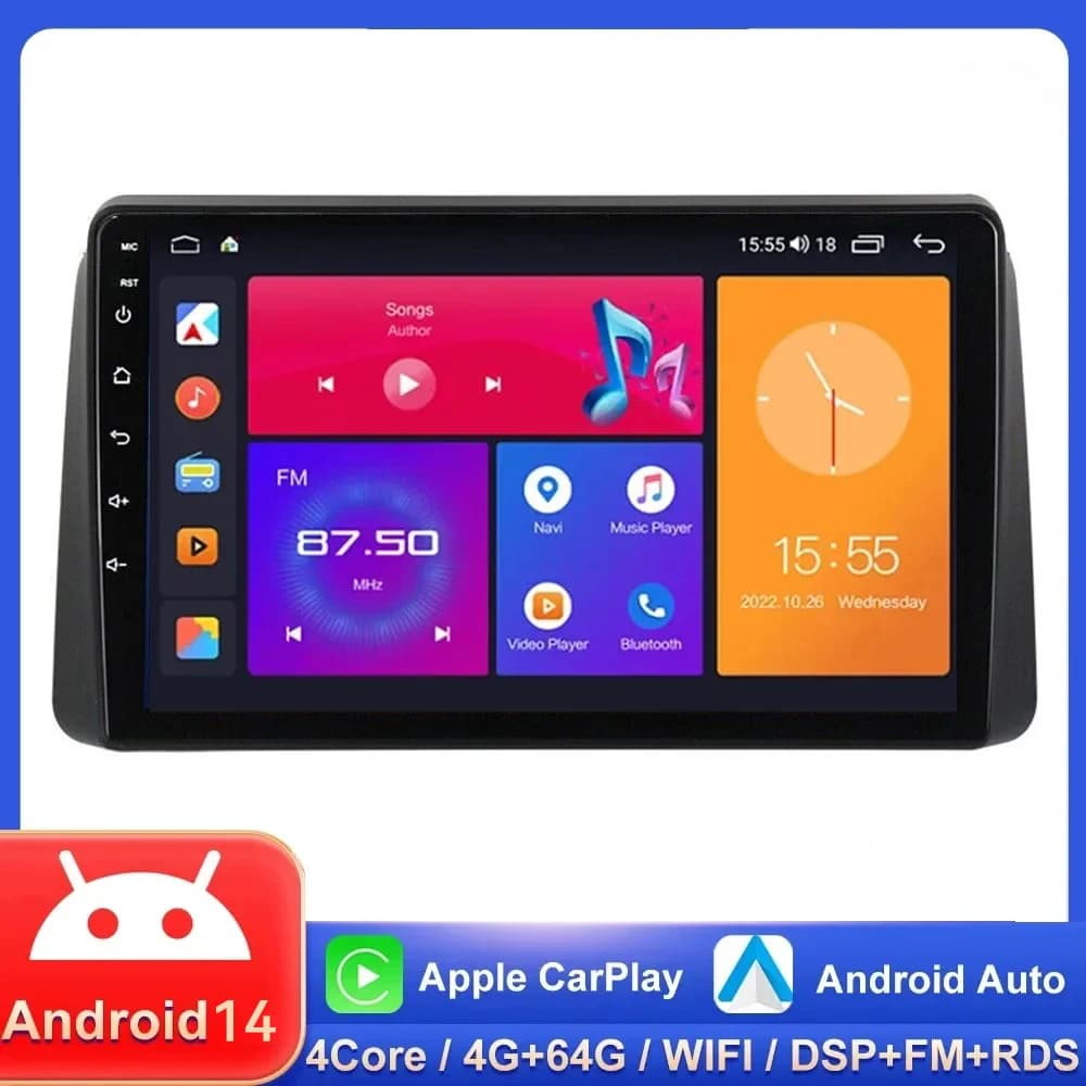 9" Android 14 Car Radio For Chrysler Grand Voyager 5 2011 - 2015 For Dodge Grand Caravan 2008-2020 Player Multimedia GPS Carplay