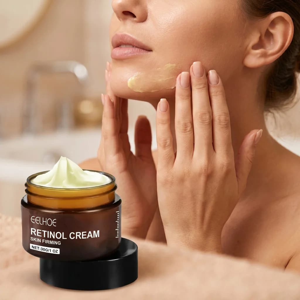 EELHOE Retinol Cream 30g Skin Firming Moisturizing Smoothing Lifting Hydrating Facial Daily Skin Care Cream for All Skin Types