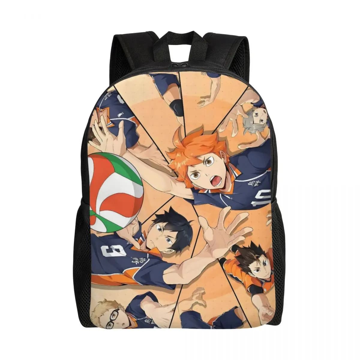 Zaino da viaggio personalizzato H-Haikyuues Manga per donna e uomo, borsa per laptop da scuola, borsa vintage per studenti universitari