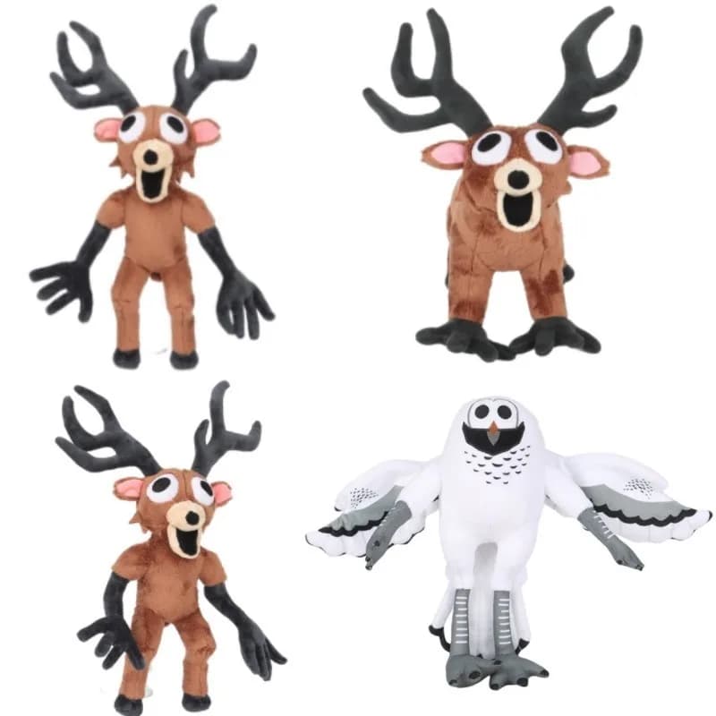 2025 Nuovo 99 notti nella foresta cervo giocattoli di peluche film animali di peluche cervo giocattolo regali di compleanno giocattoli per bambini regali di Halloween