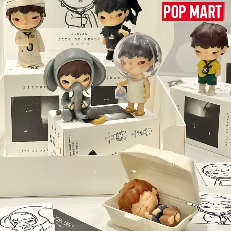 POP MART Hirono City of Mercy Series Blind Box Guess Bag Mystery Box Toys Dolls Ornaments for Desktop Collection Action Figures Gifts
