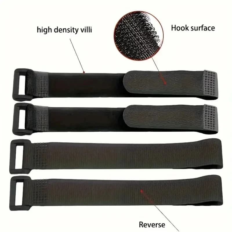 10-60Pcs 50cm Reusable Hook Loop Cinch Straps Nylon Cable Ties Organizer Adjustable Fastener Securing Cable Cord Management