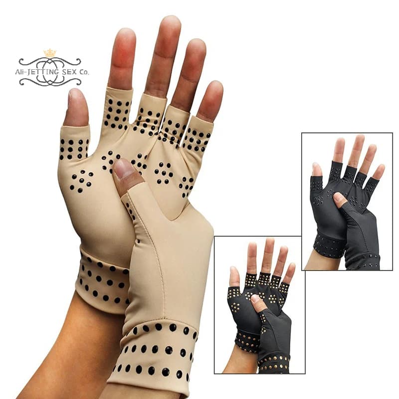 Guanti magnetici per terapia di compressione per la salute Anti artrite sollievo dal dolore alla mano reumatoide correttore per polso massaggiatore per le mani
