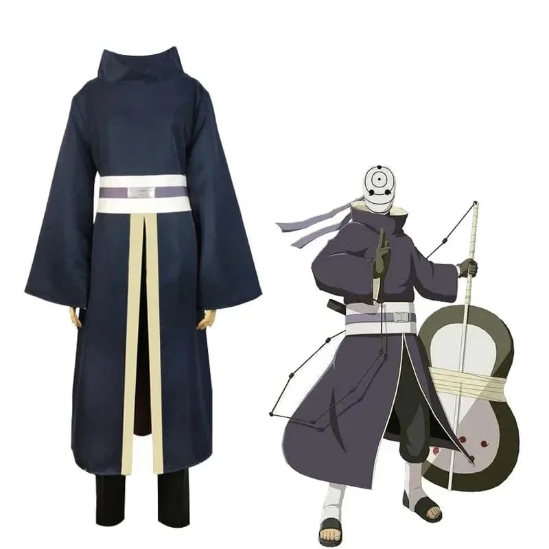 Costumi Cosplay Anime Uchiha Obito 2026, Costumi di Halloween per Donne e Uomini, Kimono Giapponese per Spettacoli e Festival