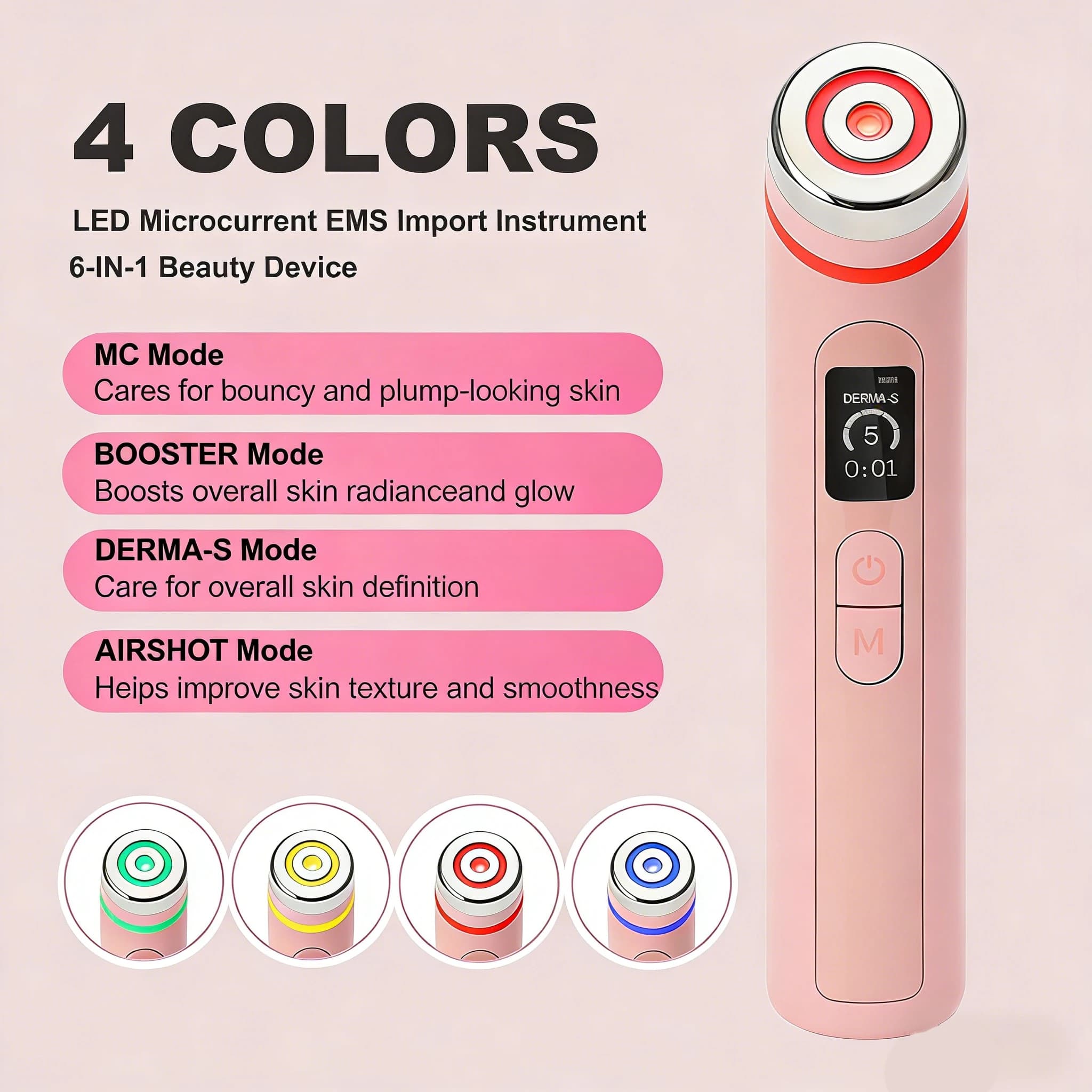 Dispositivo di Bellezza Anti-Età 2026 Age Booster Pro per Cura della Pelle Domestica, Portatile, con Terapia della Luce, Essenziale per il Trattamento dell'Acne