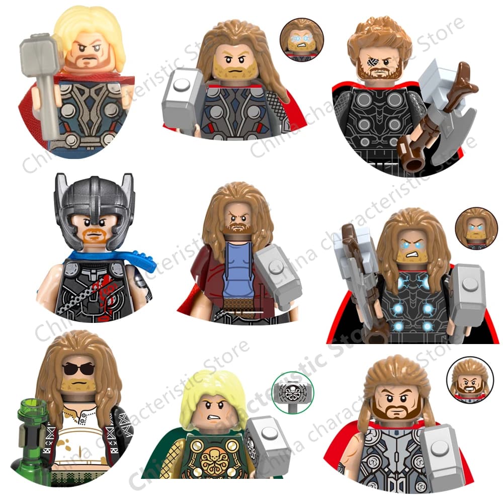 XH1290 Animazione del film Thor Thunder blocchi minifigure action figure educazione per bambini Regali di blocchi di costruzione giocattolo XH1275