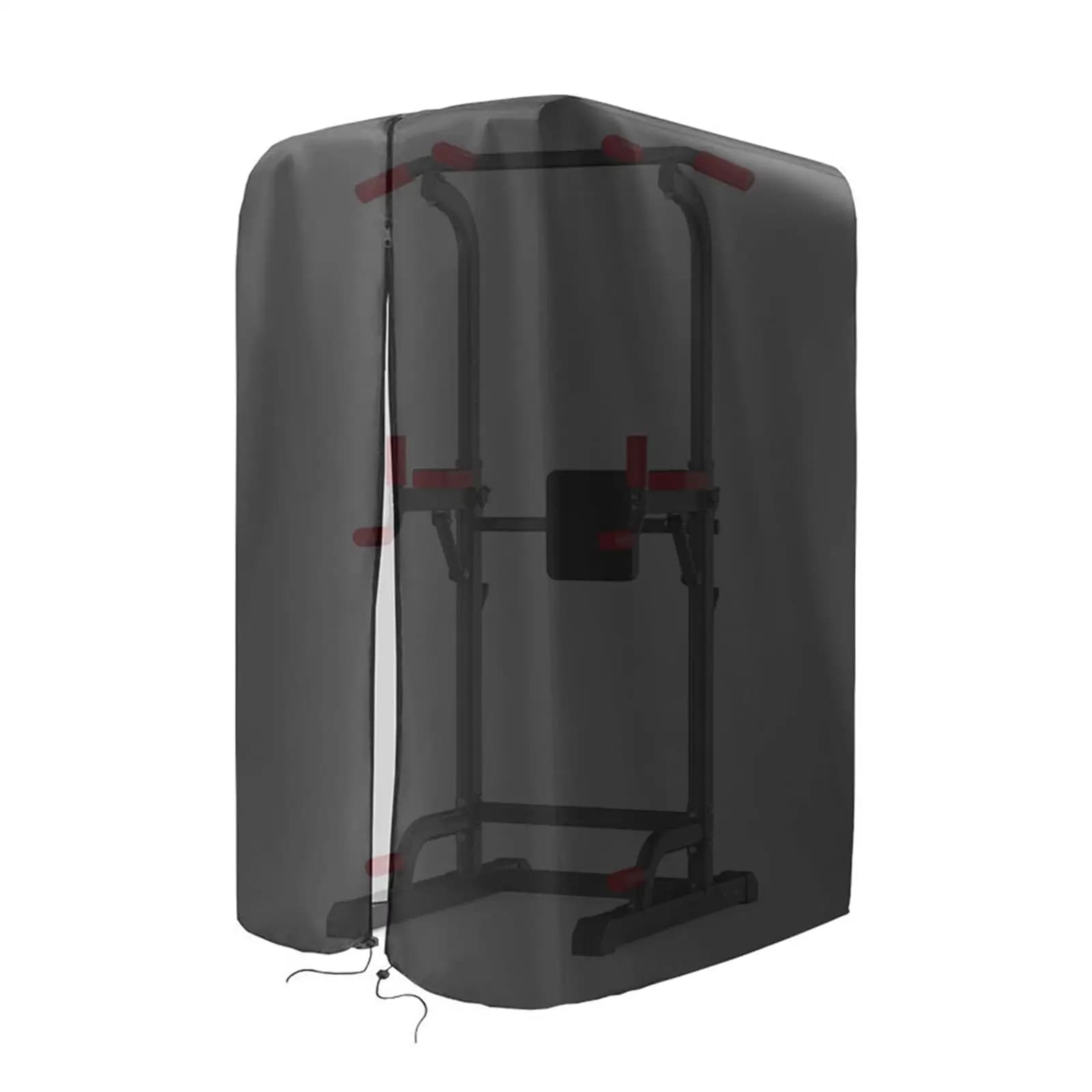 Hinge weight lifting rack cover Lightweight raincoat, black rack accessory for exercises Dust traction bar cover