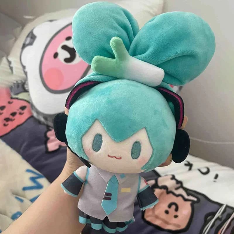 15cm Hatsune Miku Kawaii Q Version Figure Doll Anime Peripheral Keychain Bag Pendant Toy Collection Model Ornament Toys Gifts