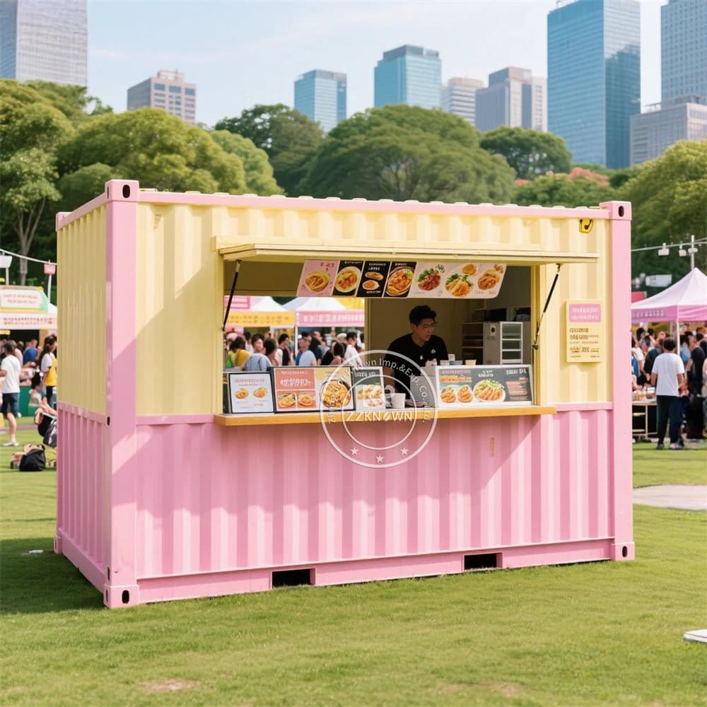 Street Container Shop Outdoor Coffee Shop Bar Street Fast Food Restaurant Convenient Coffee Kiosk Fully Kitchen