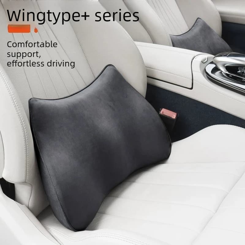 Supporto Lombare e Cuscino per il Collo per Sedile Auto, Cuscino Traspirante in Memory Foam per Schiena e Testa