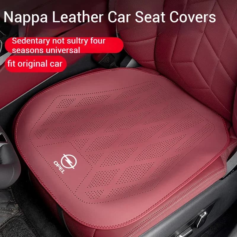 For Opel Corsa Insignia Mokka Vectra Vivaro Grandland Astra Zafira 2025,Car Nappa Leather Ventilated Seat Cushion Car Seat Cover