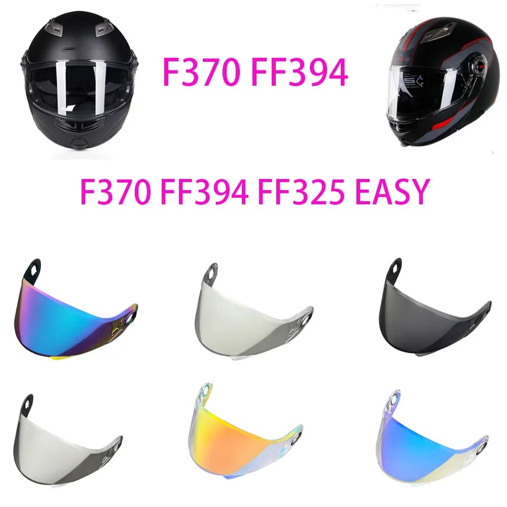 FF370 Lente Visiera per LS2 FF370 FF394 FF325 EASY Casco Scudo Moto Parti di Ricambio Accessori Antipolvere Viseira