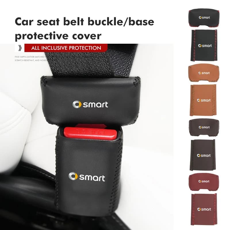 Car Seatbelt Buckle Cover Lock Buckle Plug Cover Protector Covers For Smart 451 450 Crossblade City Cabrio City-Coupe Roadster
