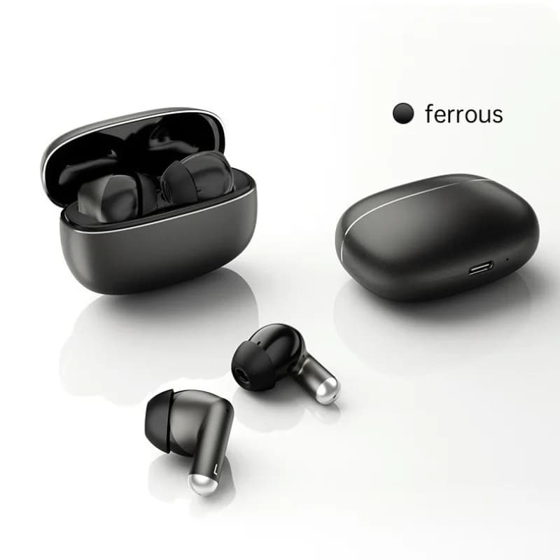 Auricolari Bluetooth con Cancellazione del Rumore - Cuffie Stereo HiFi con 60 Ore di Autonomia e Microfono per Viaggi e Ufficio