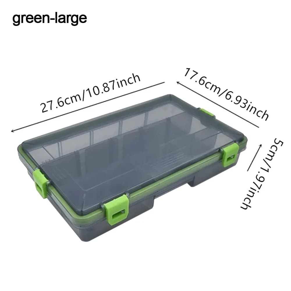 Plastic Fishing Tackle Box Large Capacity Waterproof Tackle Storage Case Fishing Accessories Organizer Fishing Tackle Storage