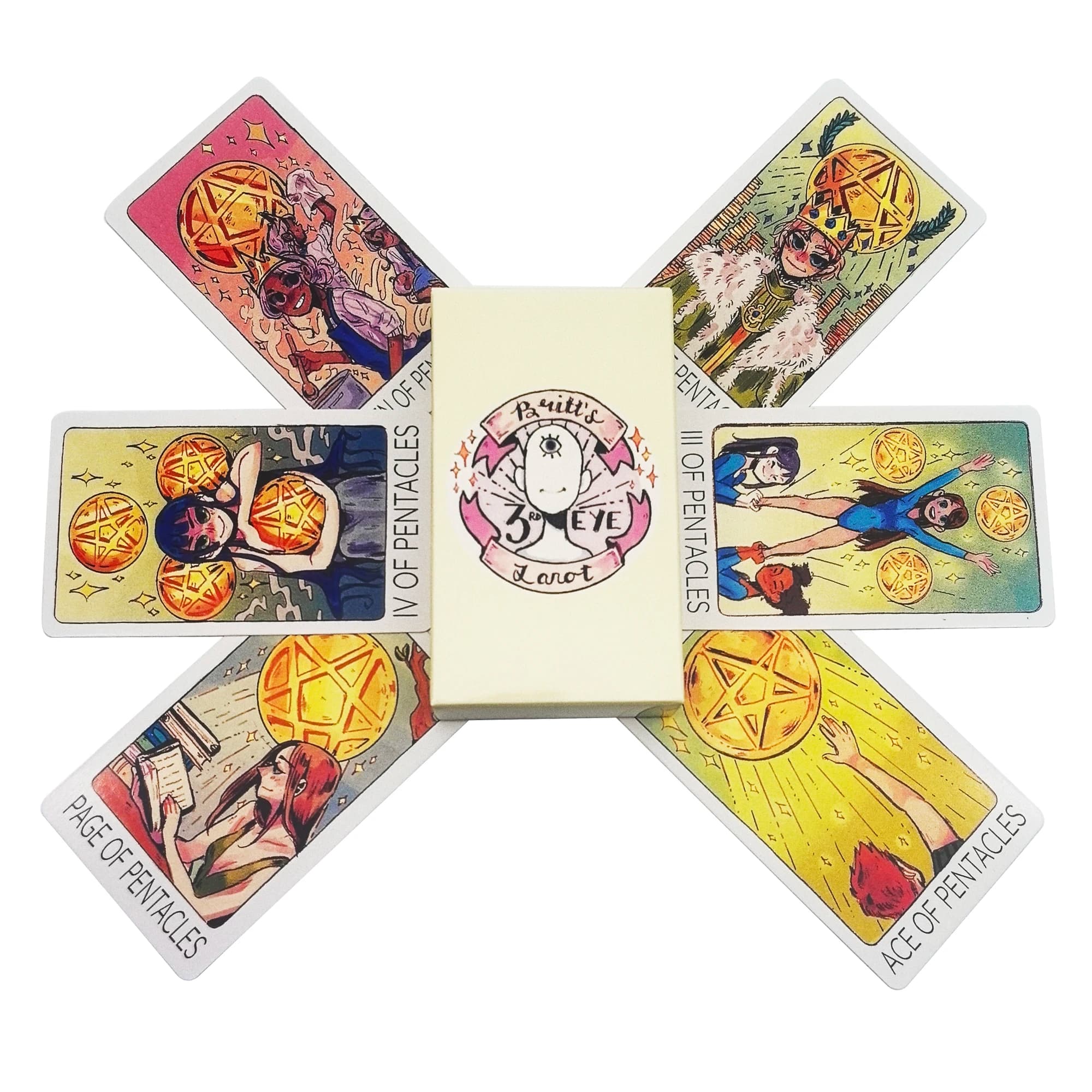3RD Eye Tarocchi Carte Divinazione Mazzo Versioni Edizione Oracle Gioco da tavolo per regalo di festa