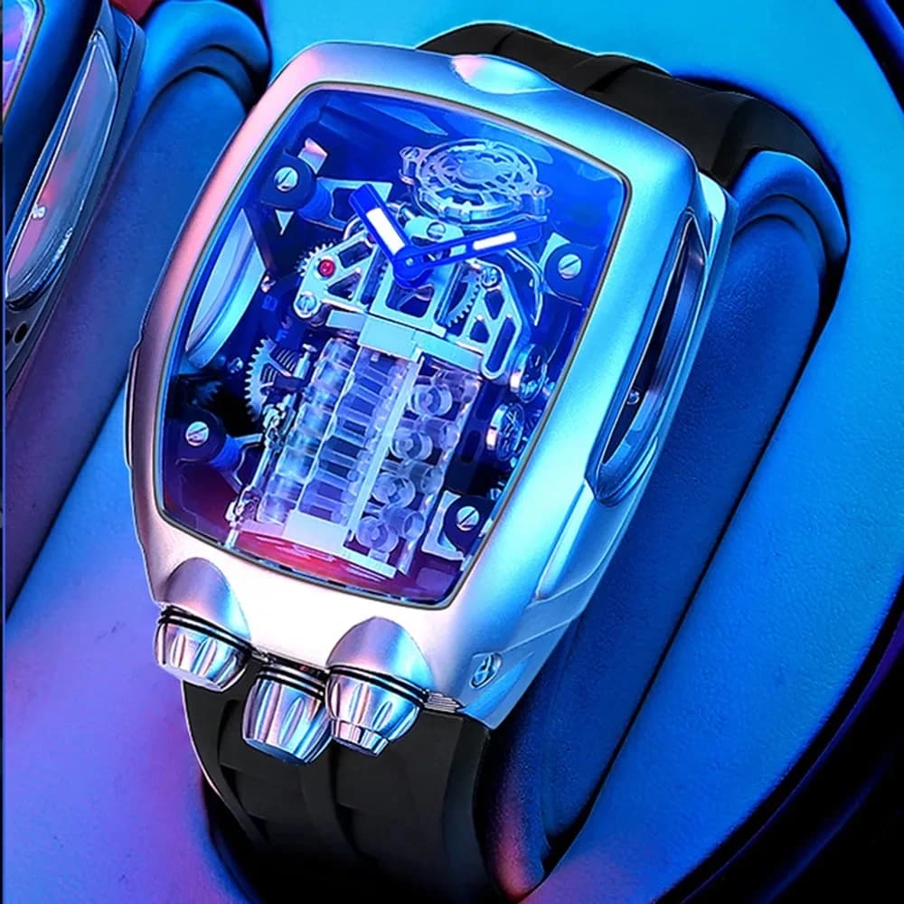 PINDU Design Men's Top Brand Luxury Men's Sports Military NH05 Watch Automatic mechanical watches men's waterproof montre homm