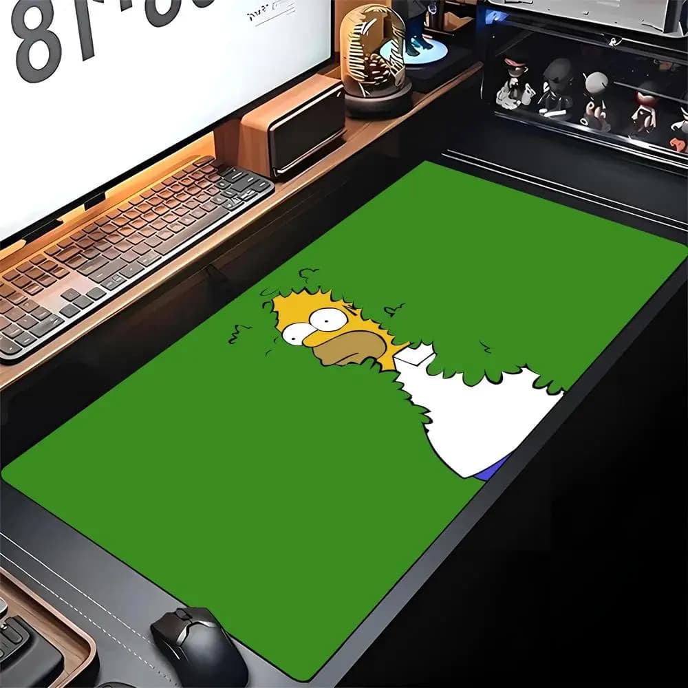 Tappetino per mouse Cartoon The S-Sim-psonsES Edge Big Gaming Locking Computer Gamer Large Cool Rubber Art Mousepad Tappetino da scrivania per laptop