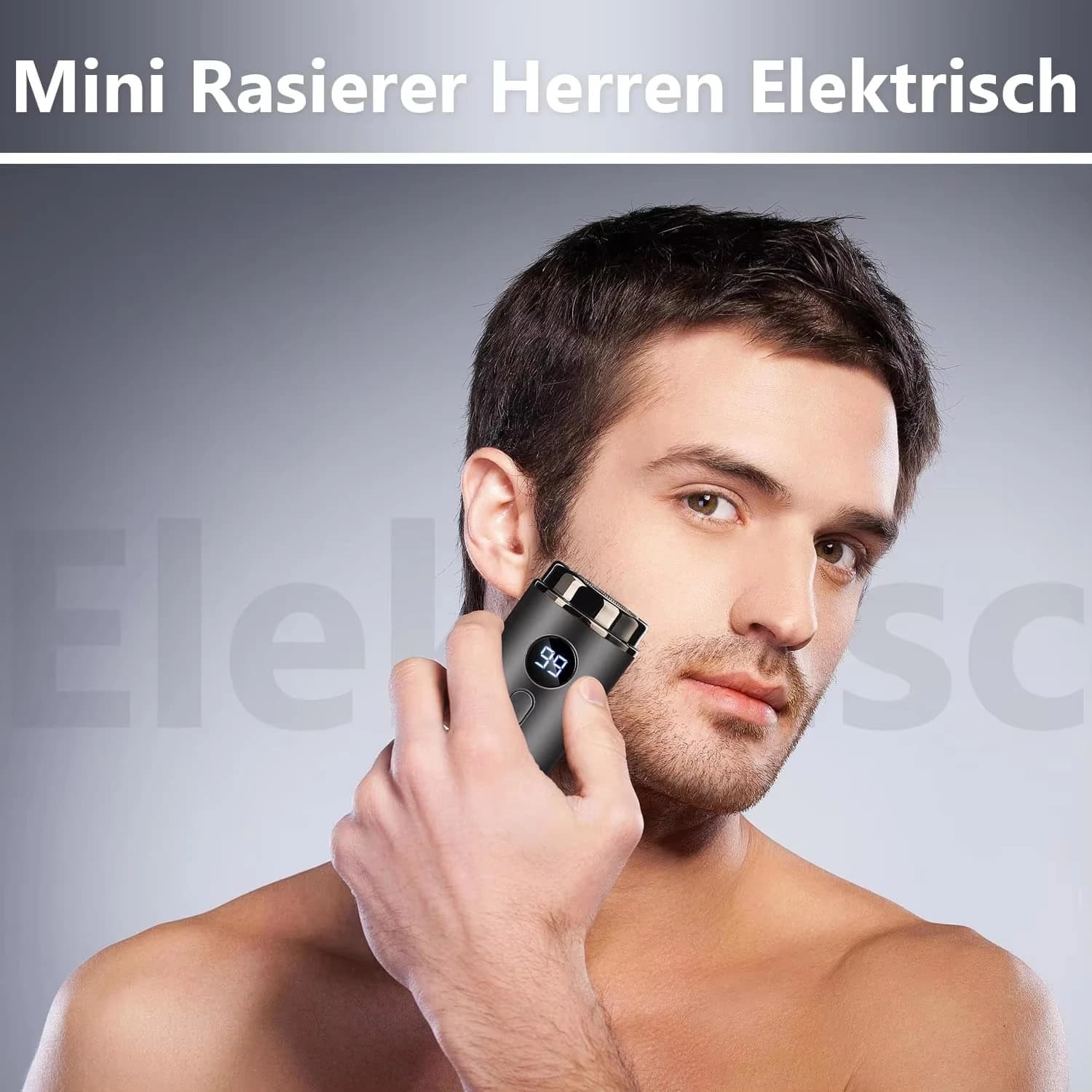 Rasoio elettrico da uomo, strumento per la rasatura ricaricabile e portatile, mini rasoio elettrico impermeabile da viaggio per uomo