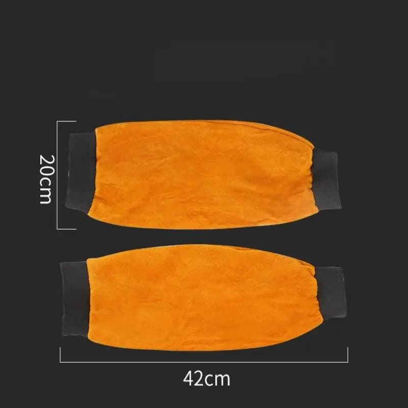 ❤️ 2PCS Portable Welding Arm Guard PU Leather Welding Sleeves Heat Resistant Flame Retardant Arm Protection For Industrial Work