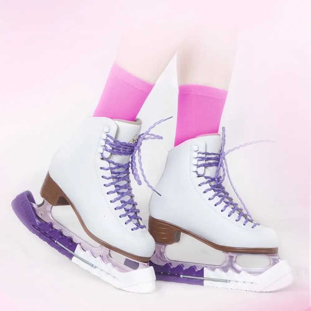 Breathable Ice Skating Socks Comfortable Elastic Figure Skating Socks Solid Color Cotton Roller Skating Socks Children Adult