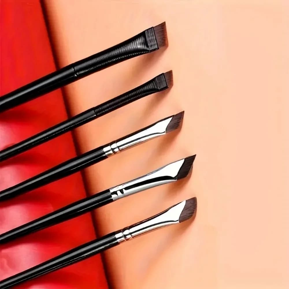 Precision Angled Fine Tip Eyeliner Brush Set Ultra Thin Blade Eye Makeup Tools Multipurpose For Eyebrow Eyelid DIY Makeup Tools