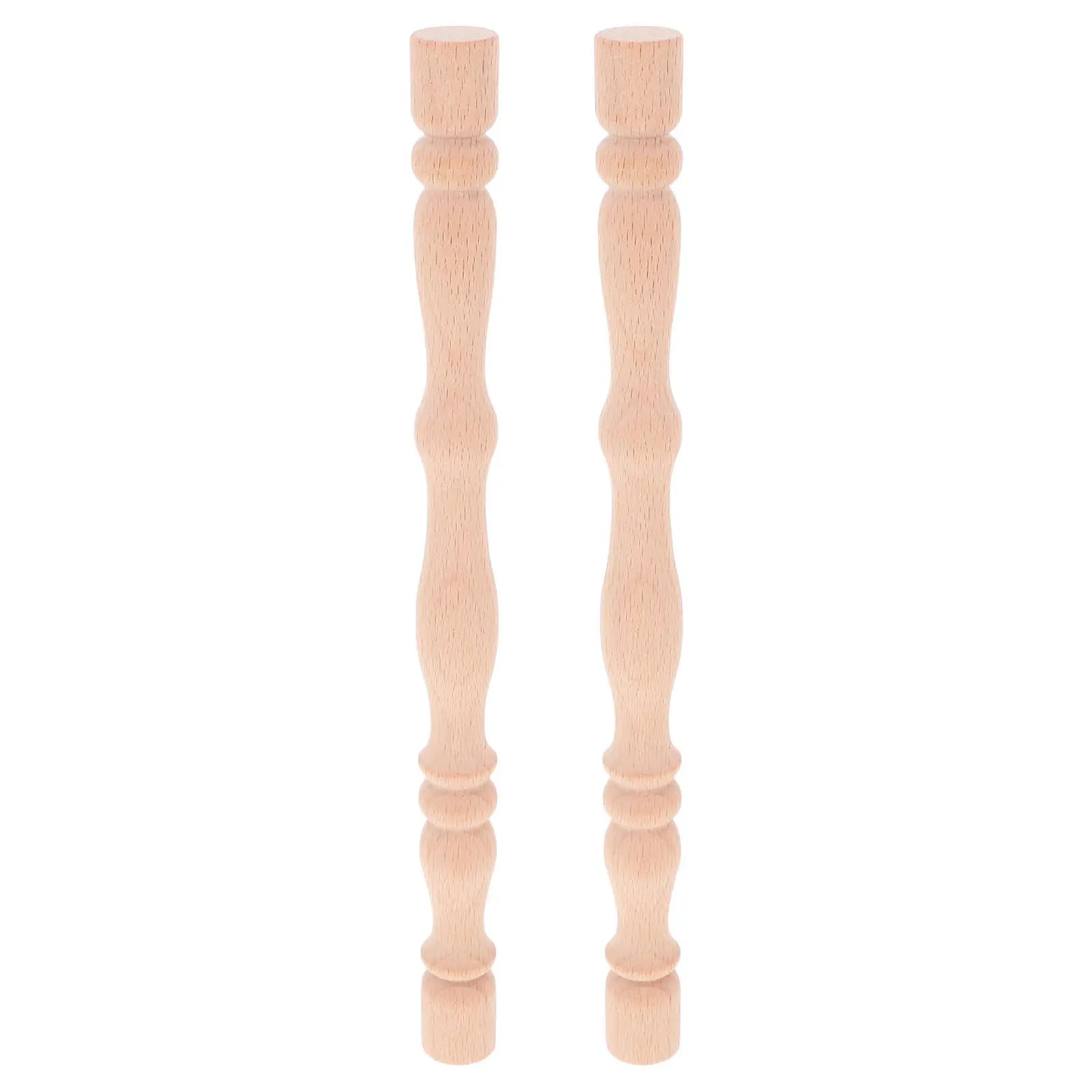 2 Pezzi Colonne Romane in Legno Massello, Piccole Colonne per Corridoio, Decorazione Casa, Gambe per Mobile Bar, Eleganti e Classiche