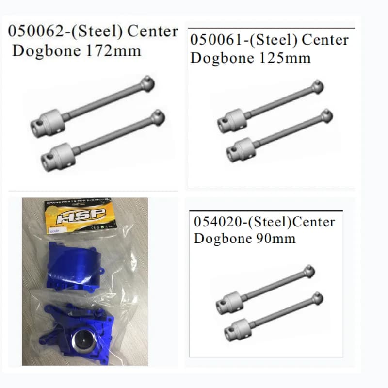 HSP RACING Pezzi di ricambio ACCESSORI 050060 SCATOLA GEAR 050061 050062 054020 PER HSP 1/5 RC CARS 94050 94054