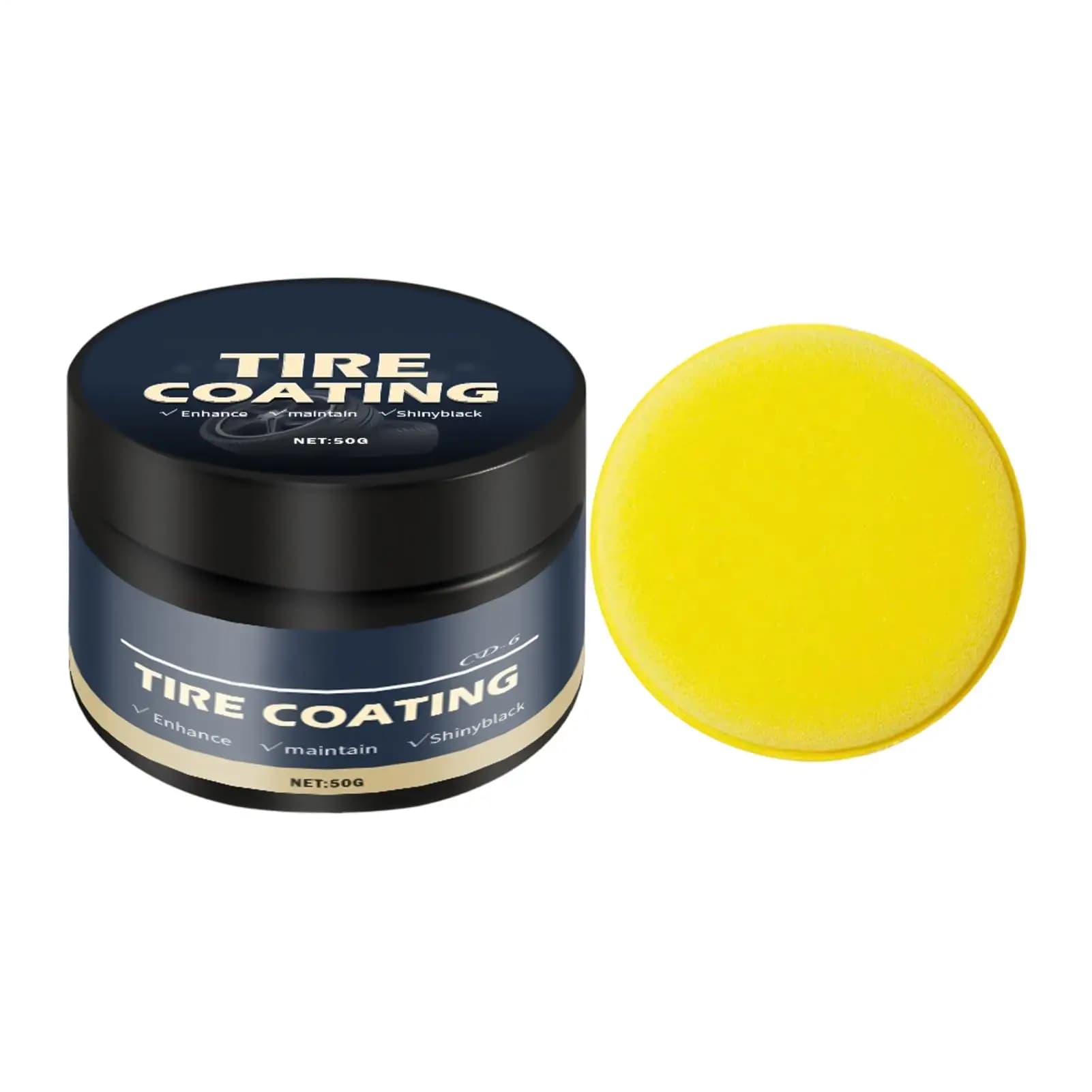 Tire Coating Paste Fast Acting Powerful Protective Polishing Coating Wheel Wax For Car SUV Sedan Deep Black Shine Renewal