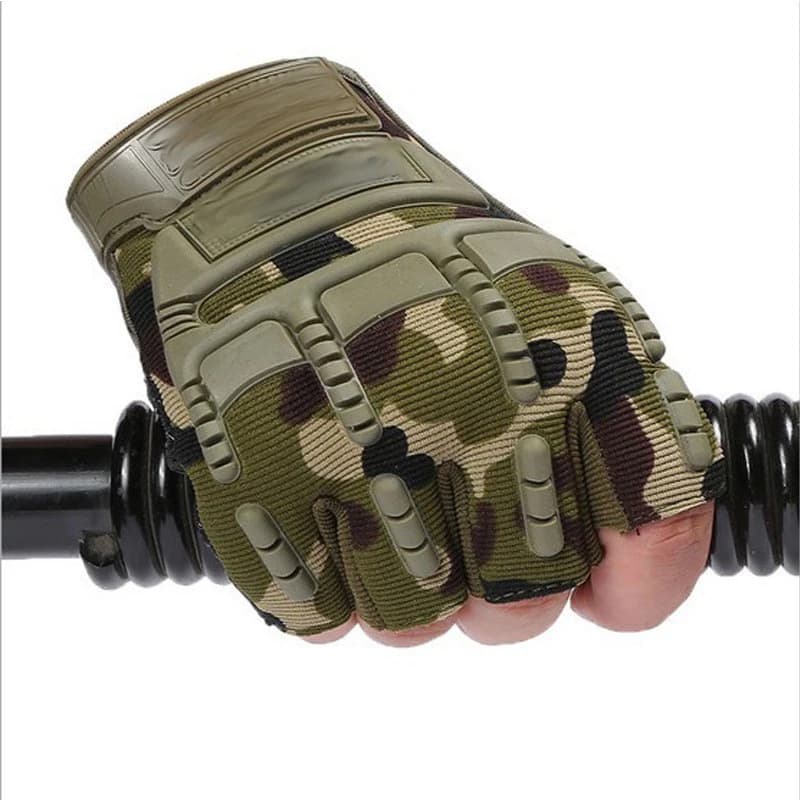 1 pair of outdoor tactical gloves half finger fishing riding sports unisex lifting weights riding glove for men woman glove