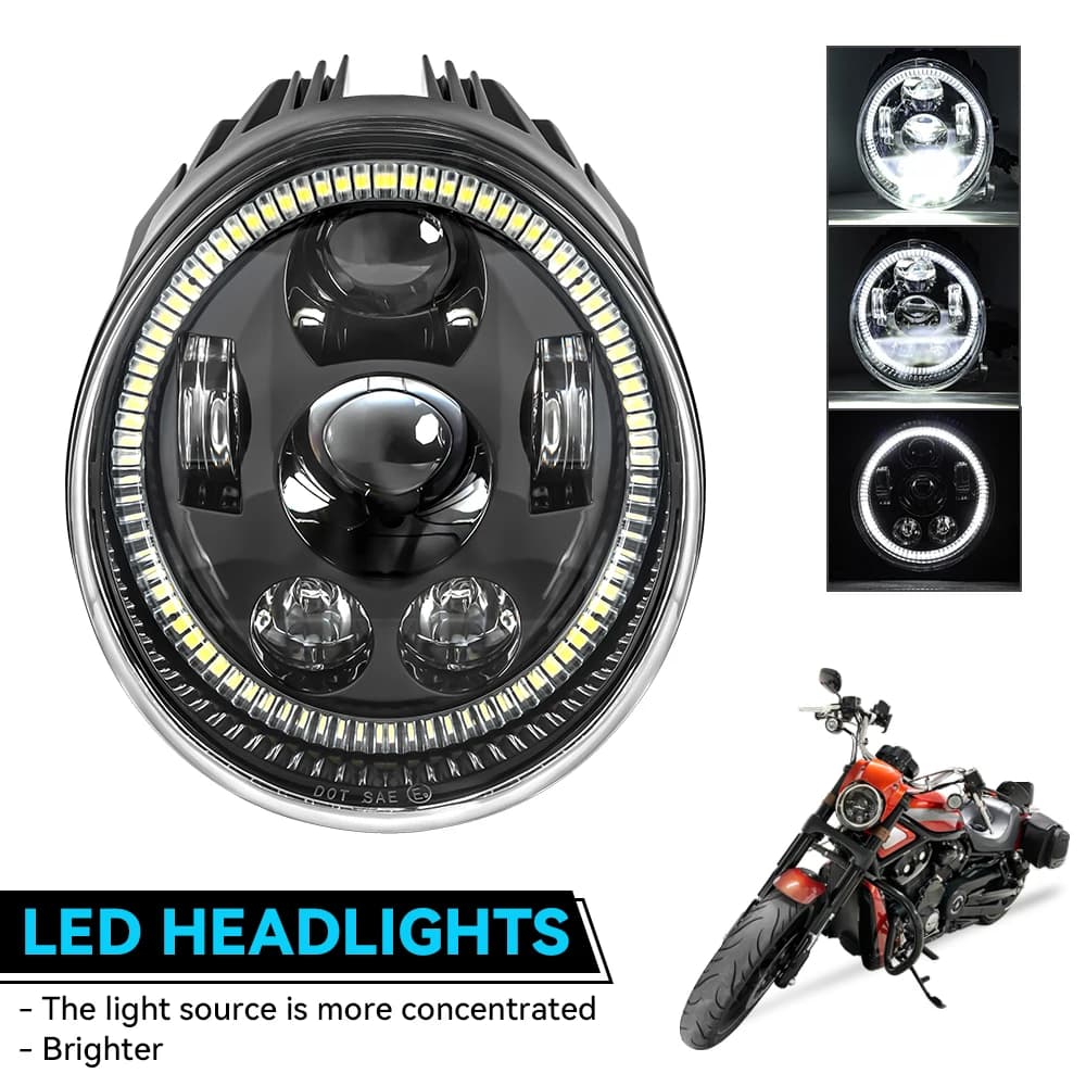 Per V Rod VRSCF VRSC VRSCR 2002-2017 60W Vrod LED faro anteriore HI/Low Beam faro moto
