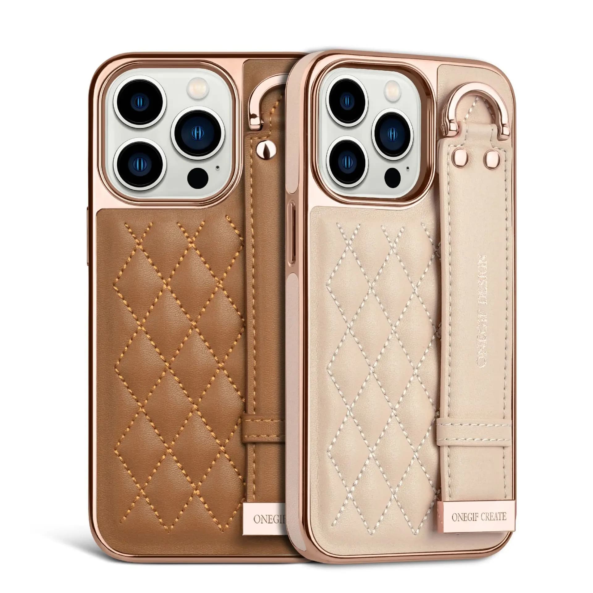 Applicable for iPhone 16 Pro electroplated side-mounted fashionable slim-style Apple 17 wristband phone protection case
