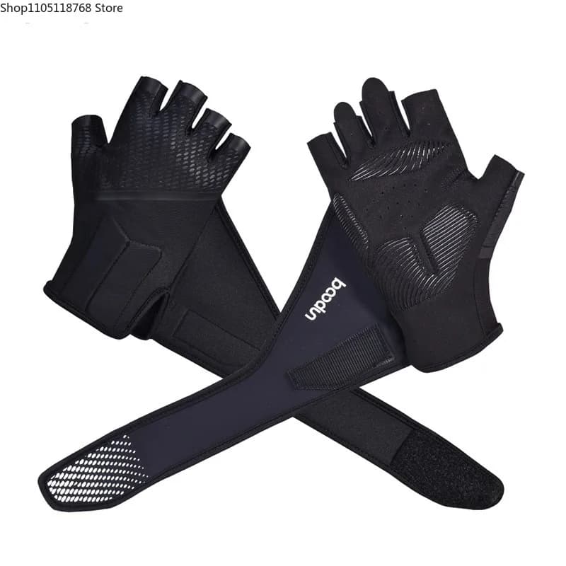 New sports training gloves with half fingers - Hand protection gloves for gym equipment