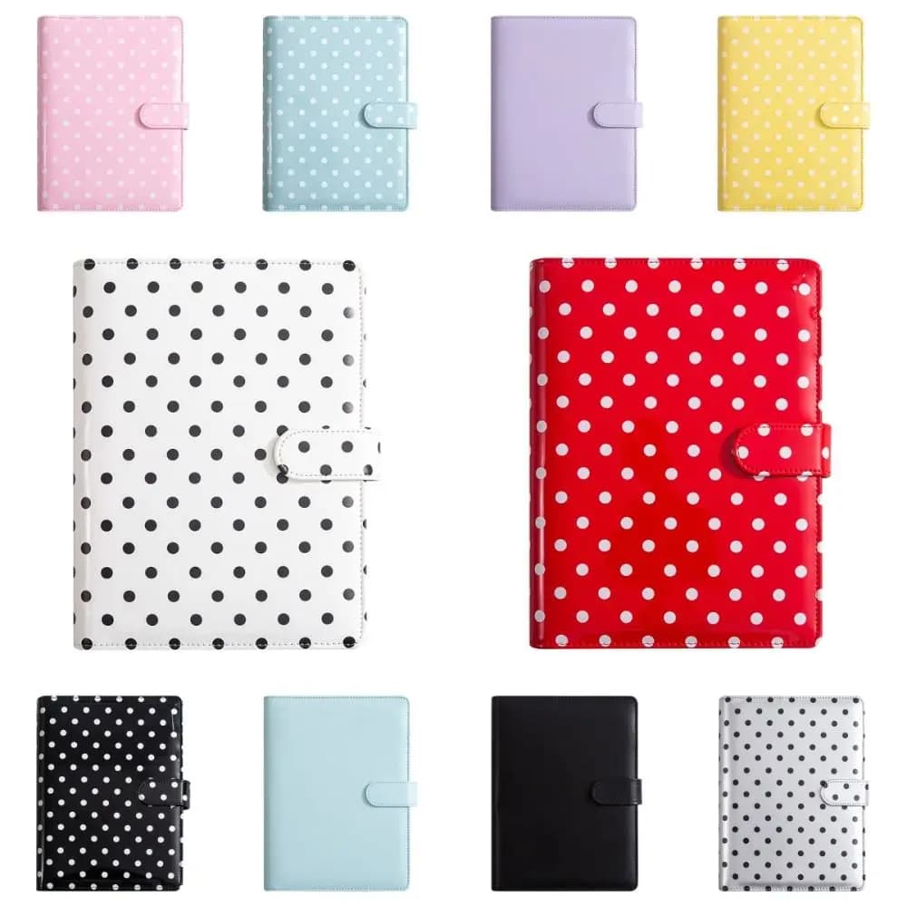 Raccoglitore A5 in PU Morbido per Budget, Planner con 6 Fori, Quaderno Colorato per Risparmi con 25 Tasche A5