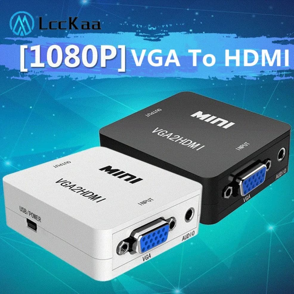 VGA to HDMI convertor VGA female to HDMI female with Audio 1080P VGA adapter for Laptop HDTV projector