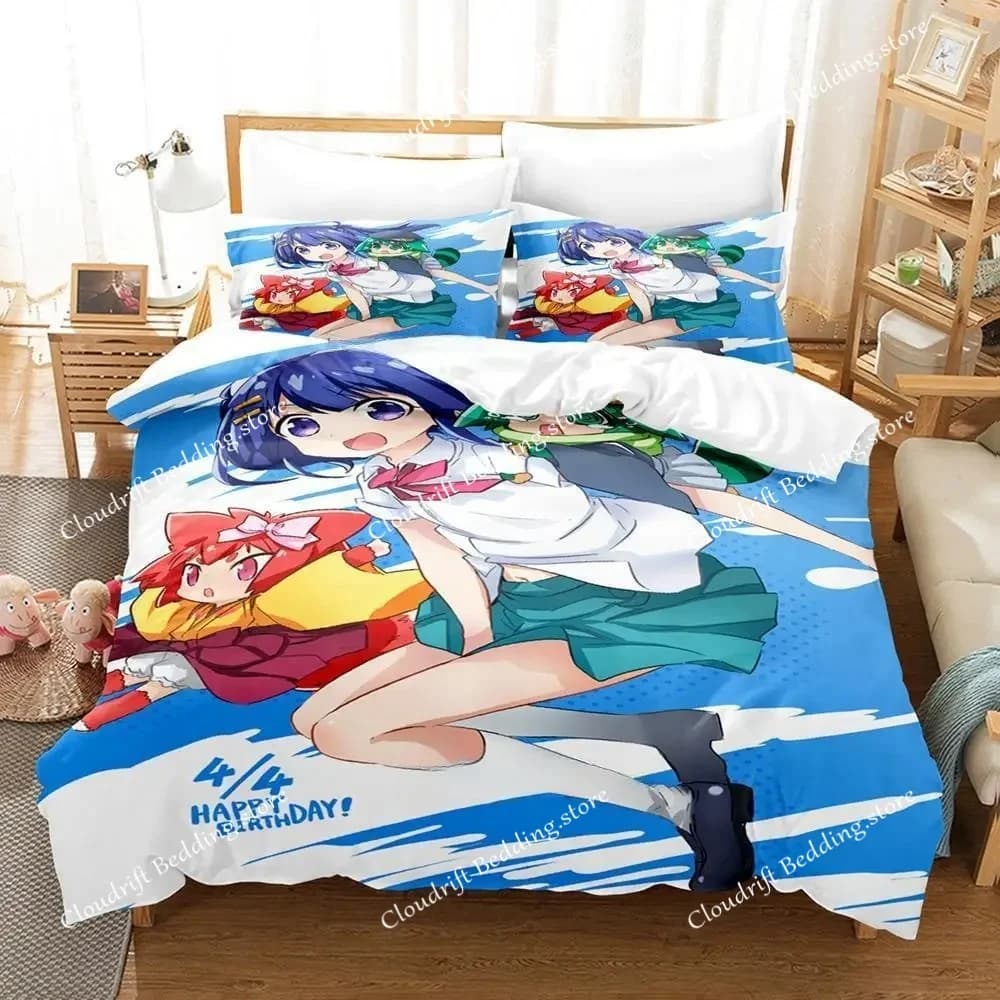 Set di biancheria da letto 3D Kawaii Anime Matoi The Sacred Slayer, set di copripiumini per letto singolo, matrimoniale, queen size, king size, per adulti e bambini