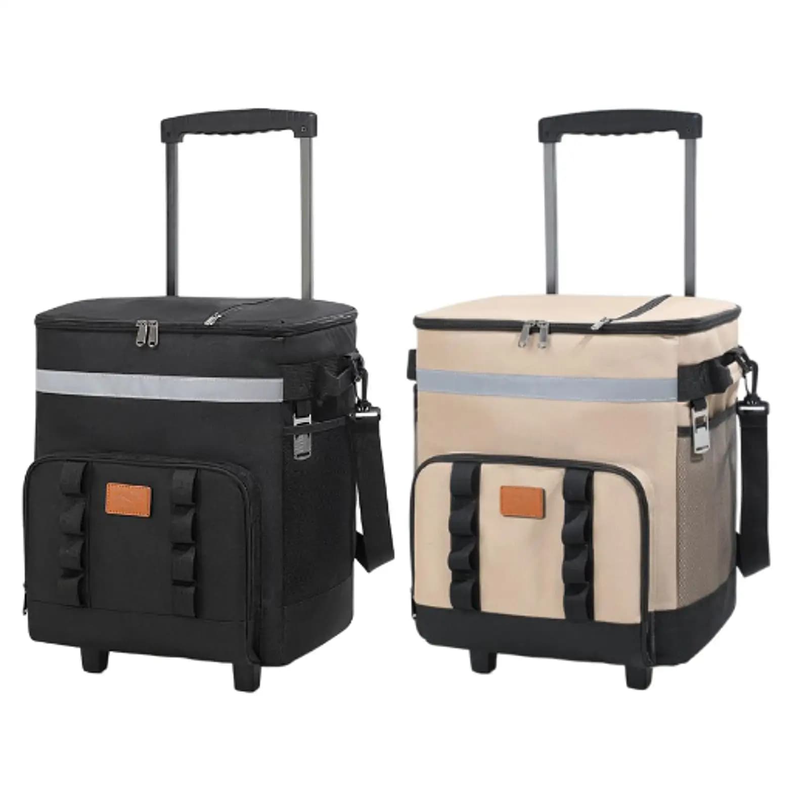 Borsa termica isolata da 35 litri Mantieni fresco Mantieni caldo Carrello frigorifero leggero con ruote per viaggi su strada lunghi Campeggio in uscita BBQ Escursionismo