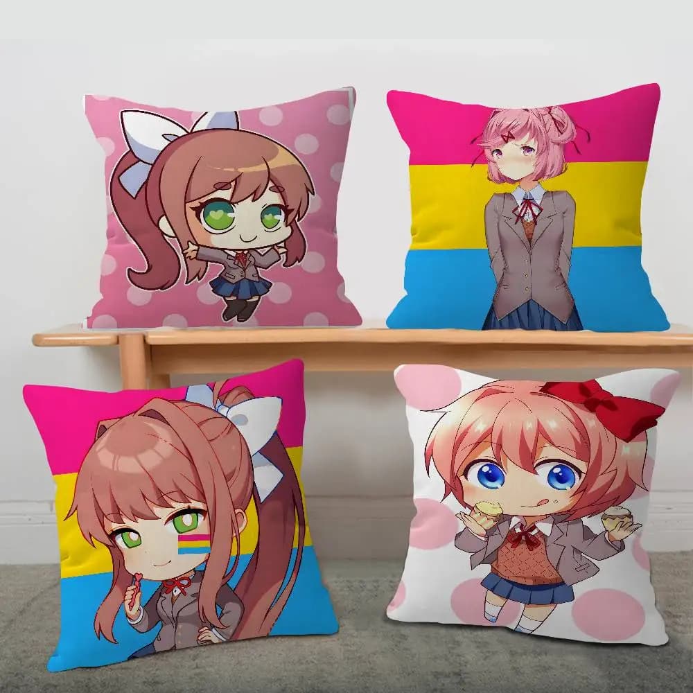 D-Doki Anime Doki Girl L-Literature Club Lucky Dragon pillow cover sofa cushion cover home room decoration children gift