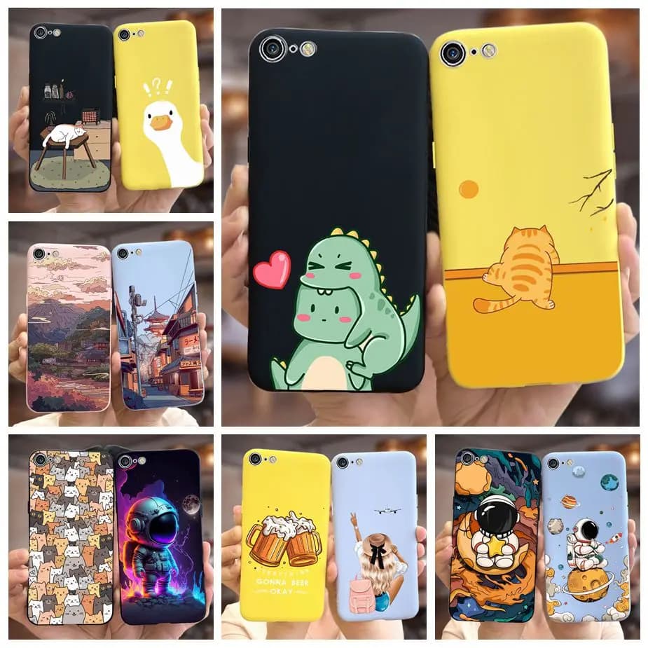 Per Apple iPhone 7 Plus custodia iPhone8 Plus Cover carina custodia morbida per telefono affettata per iPhone 8 Plus iPhone7 iPhone8 Cover posteriore paraurti