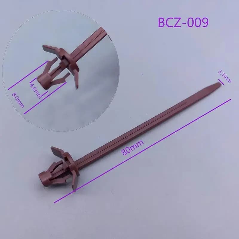 Vehicle Self-locking Cable Ties for Toyota Honda Mazda Car Chassis Wire Harness Retainer Clip Push Mount Nylon Zip Tie